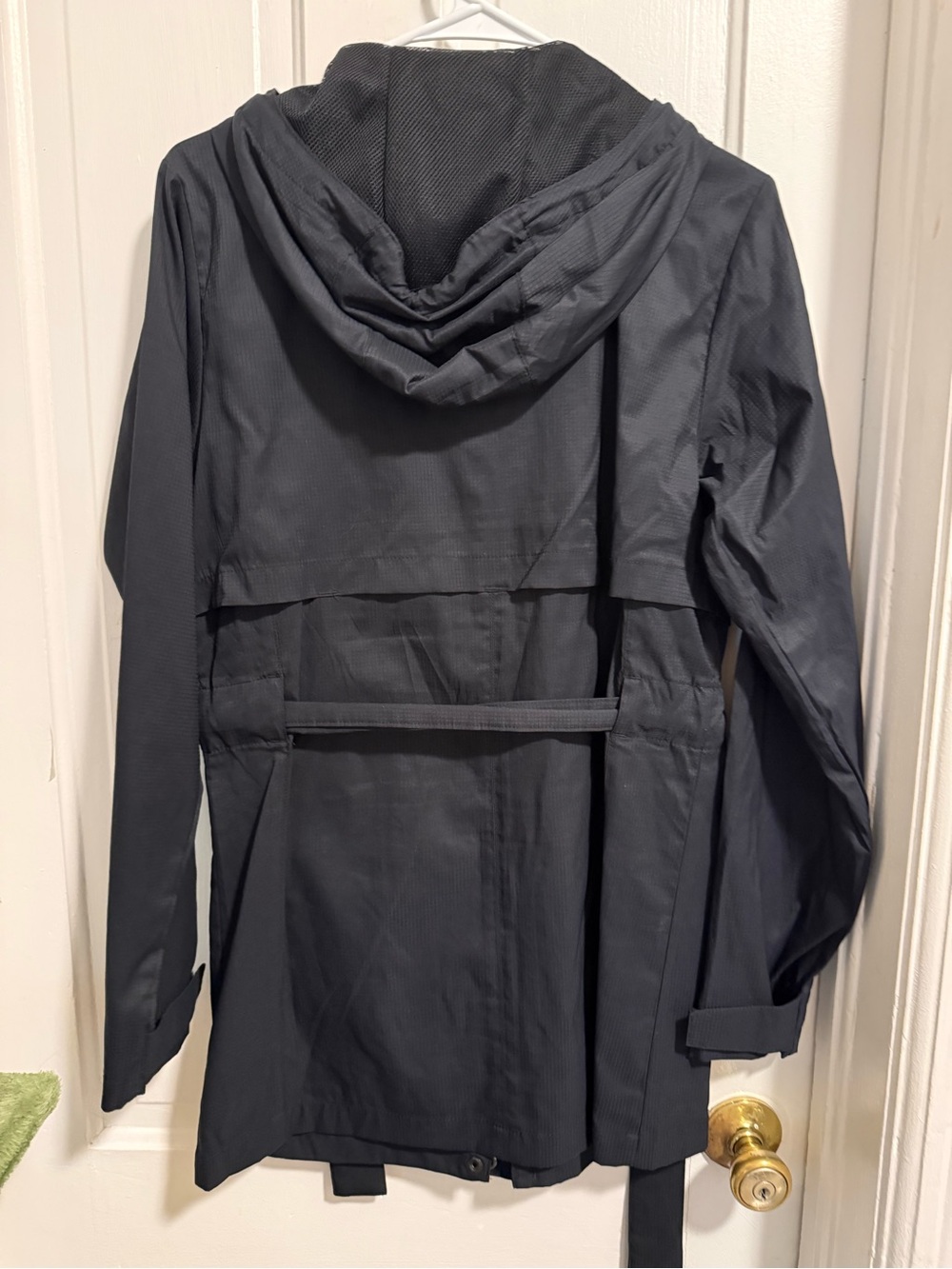 Columbia Women's Dark Gray Hooded wind breaker trench Coat - Picture 3 of 3